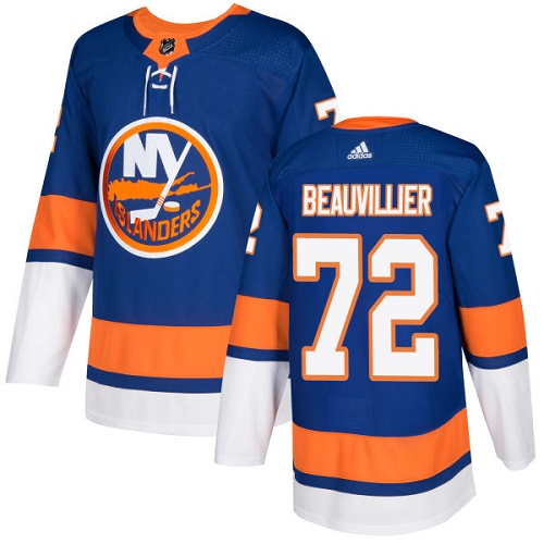 Adidas Men NEW York Islanders #72 Anthony Beauvillier Royal Blue Home Authentic Stitched NHL Jersey